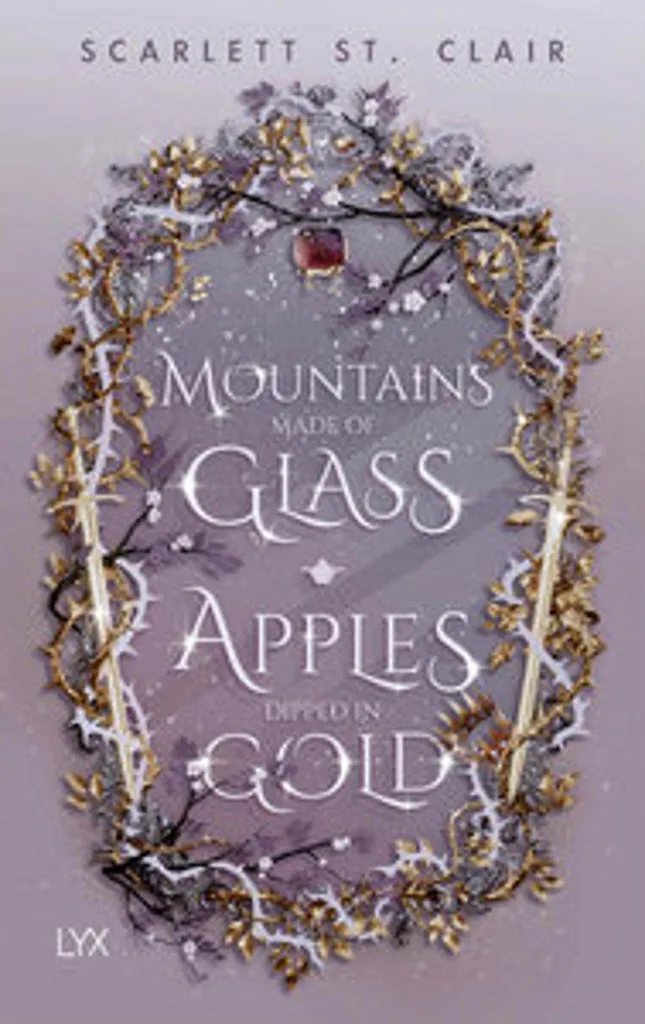 Duo de bougies décoratives Mountains Made of Glass & Apples Dipped in Gold