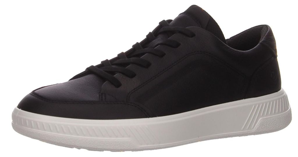 Ecco Schnürhalbschuhe bequem in schwarz, Gr. 44