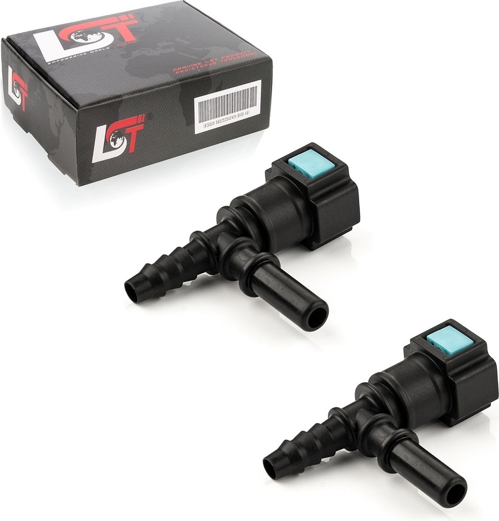 2x Schnellverschluss Kraftstoffleitung Kupplung T-Stück 7,89x6mm für KIA HYUNDAI