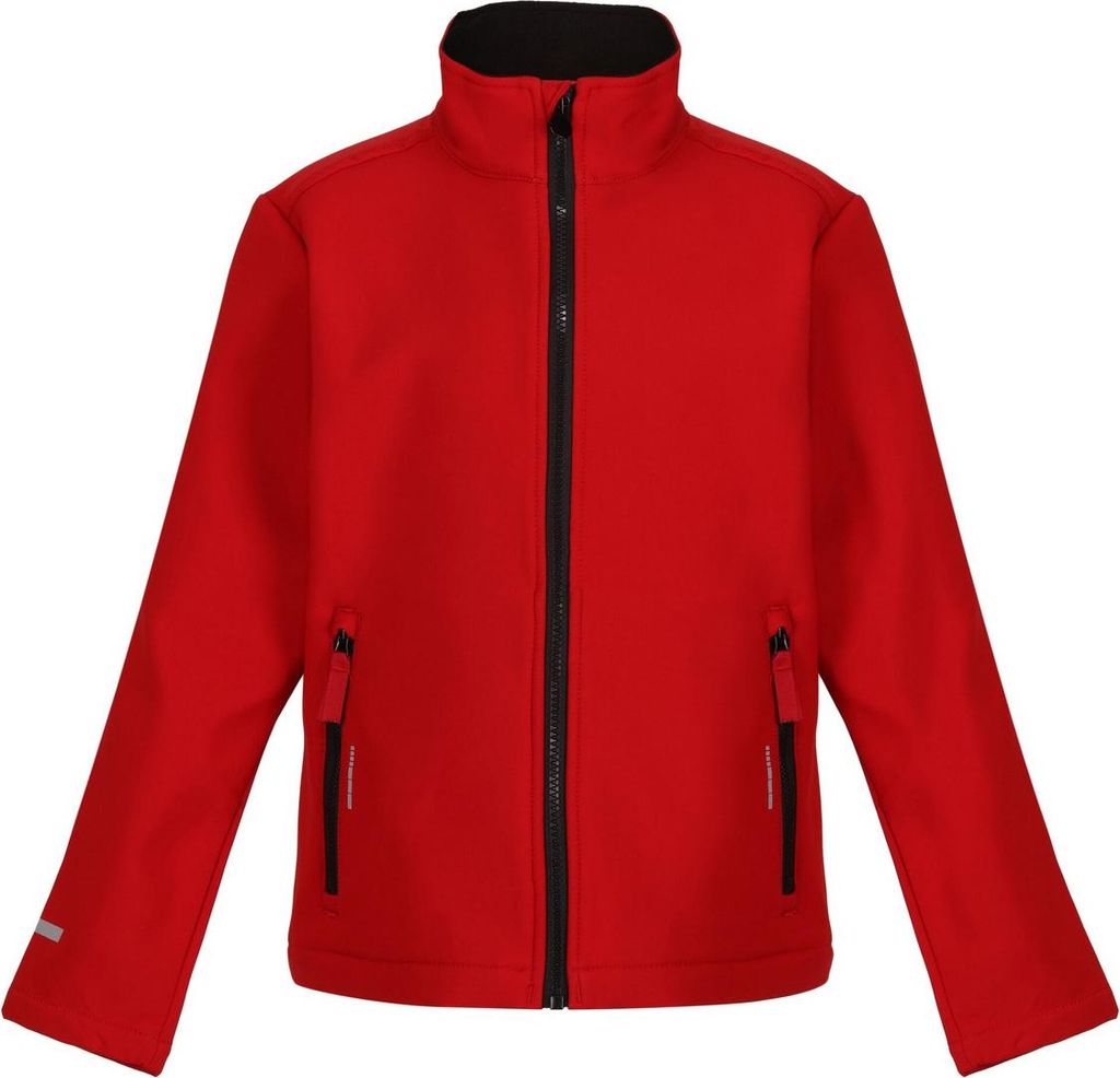 Regatta - "Ablaze" Softshelljacke Zweilagig für Kinder FK2541 (164) (Rot/Schwarz)