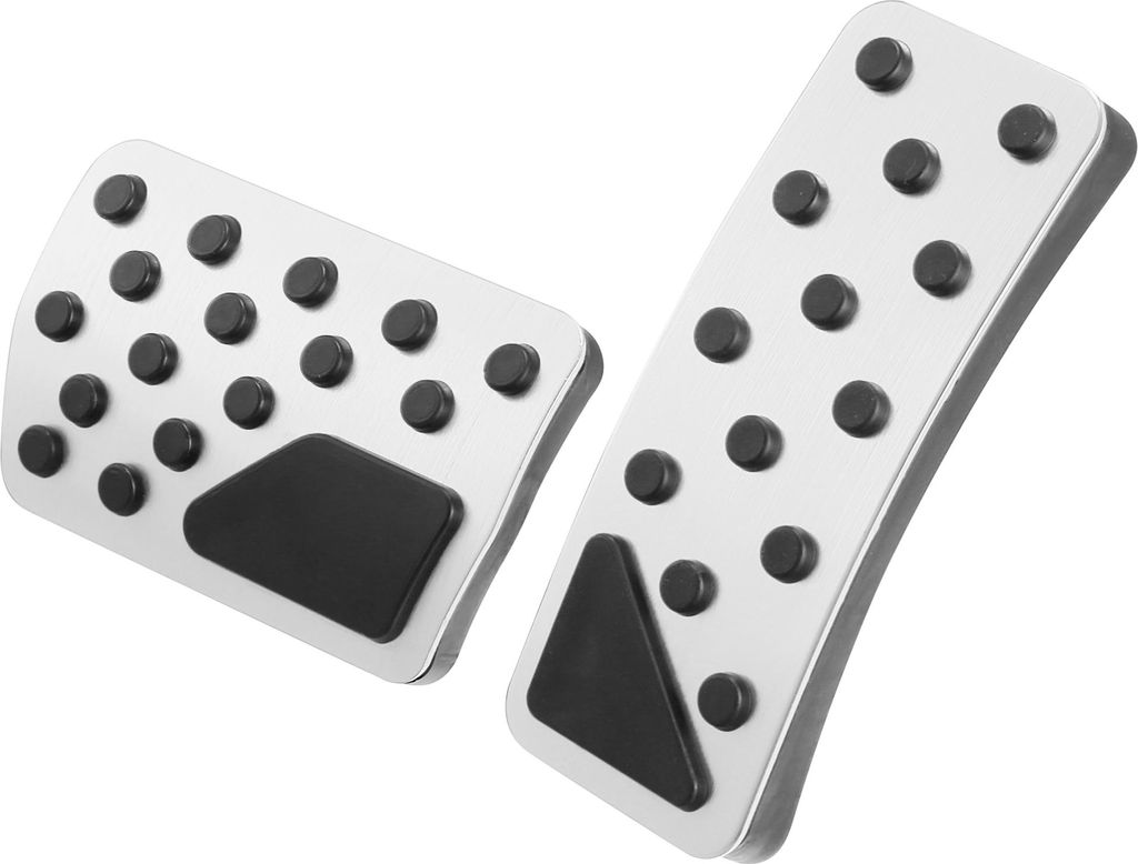 1 Satz Bremspedal Pad Gas Gaspedal Abdeckung für Jeep Grand Cherokee Silber Ton