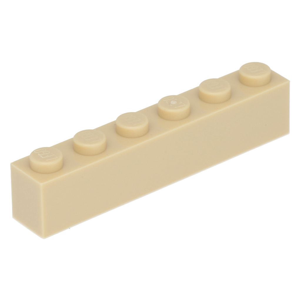 Lego 50 Stück 3009 Stein Brick 1x6 Part Basic Steine 50 Beige