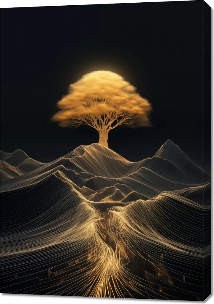 Idee Regalo Casa: Quadro Albero dell'Energia 70x100 cm su Tela