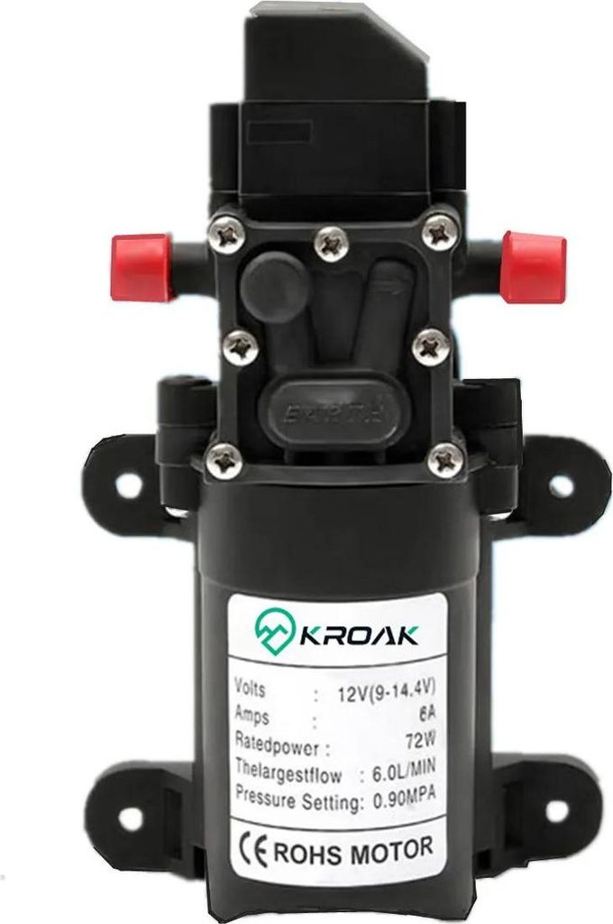 Wasserpumpe - Membranpumpe - 4,5V - Hochdruck - Elektrisch - EU-Stecker - Gerader Anschluss -
