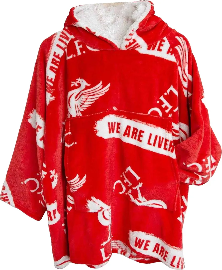 Sweat Plaid Enfant Liverpool FC pour Soirée Match et Détente Polaire L