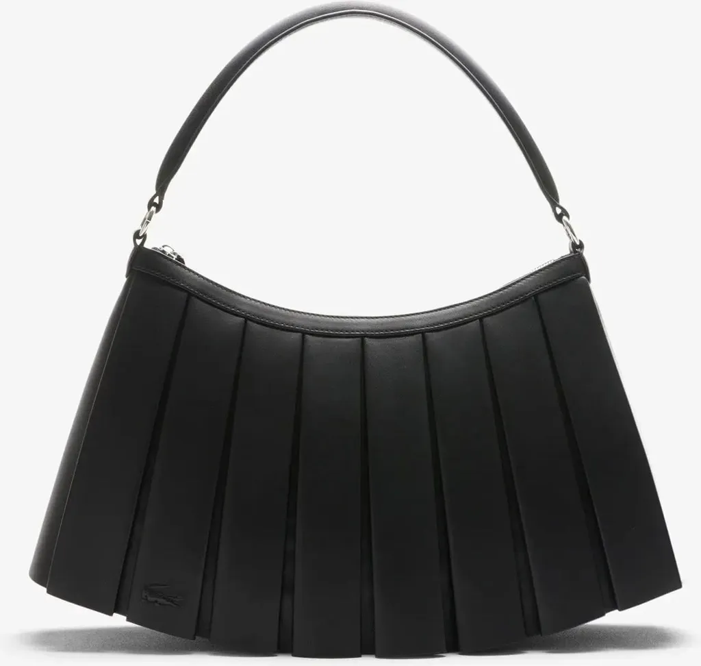 Lacoste Grand Sac Lenglen Défilé en cuir Noir - Édition Limitée Chic