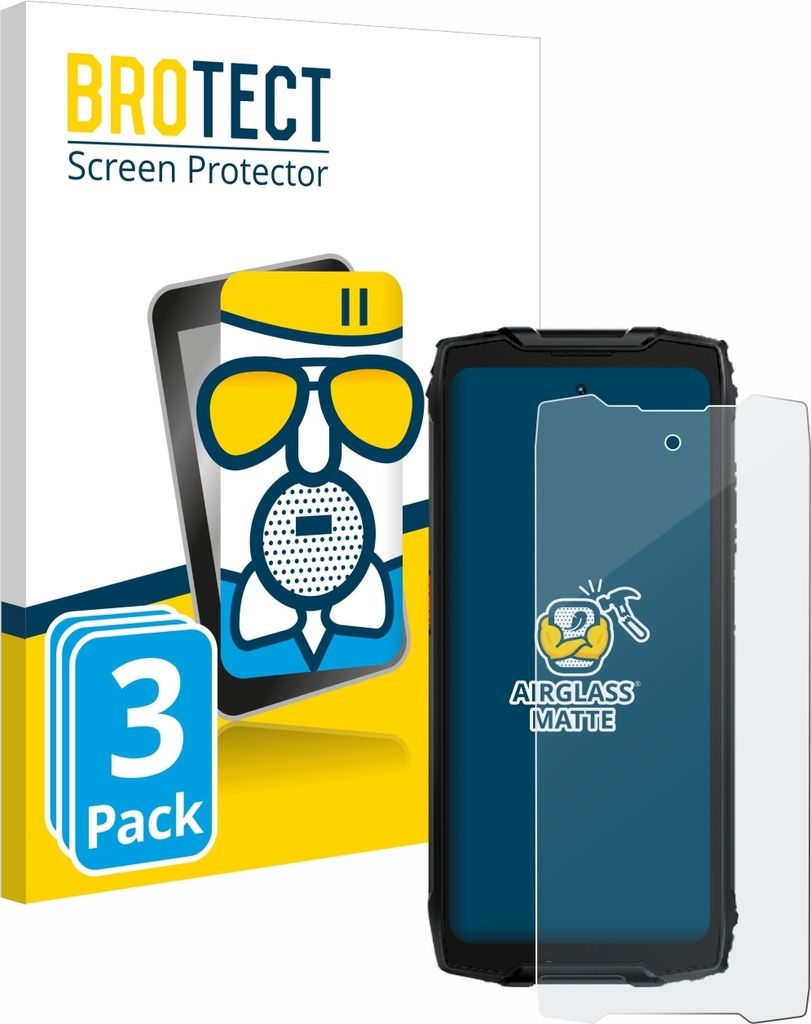 3x BROTECT Entspiegelungs Schutzglas für Blackview BV9300 Pro Schutzfolie Panzer Folie Glas Display Schutz matt