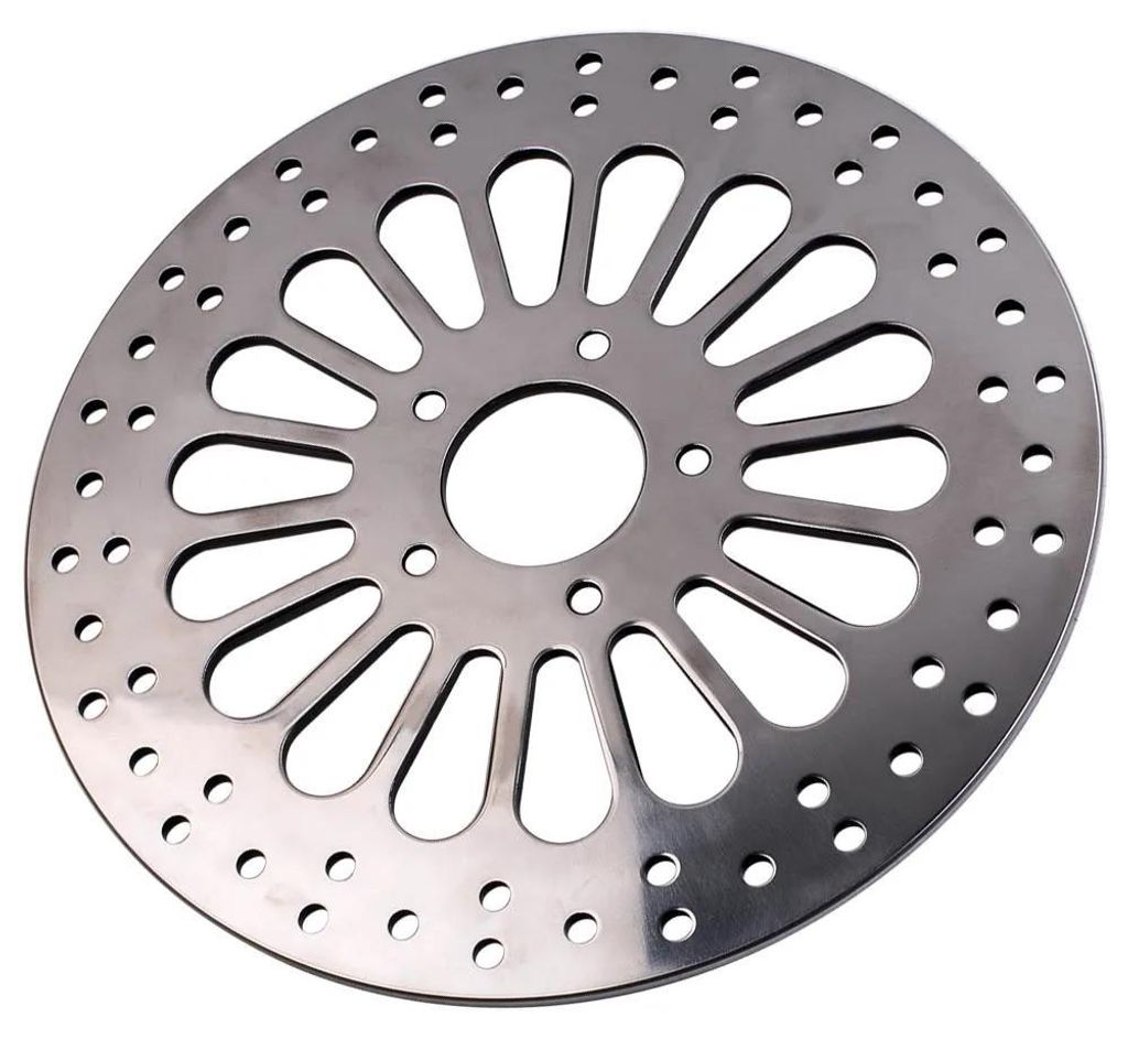 Motorrad vordere Bremsscheibe - Brake Rotor 300 mm - Edelstahl - für OEM M-RT-1100 - Baujahr 2008-2013 - Silber