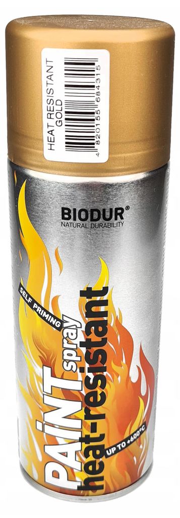 Gold Em. hitzebeständiges BIODUR, goldfarben, 400 ml, Produktbild 
