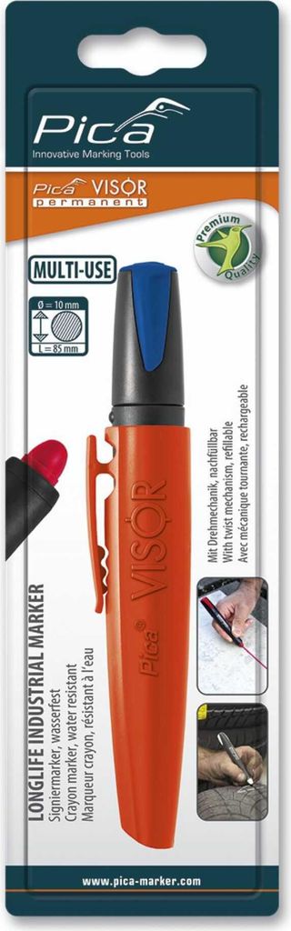 Pica VISOR permanent Marker blau / SB