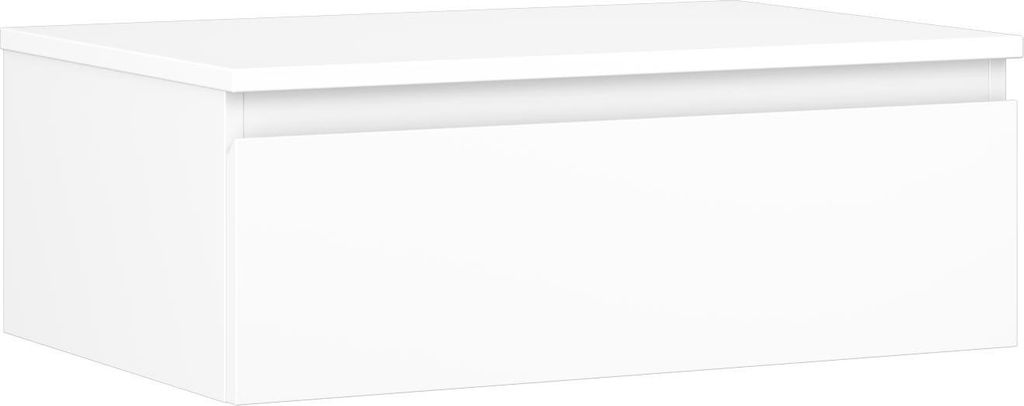 Mexen Orio Badezimmerschrank 70 cm mit Platte, 1 Schublade, mattweiß - 91A10-07023-1-BFC01