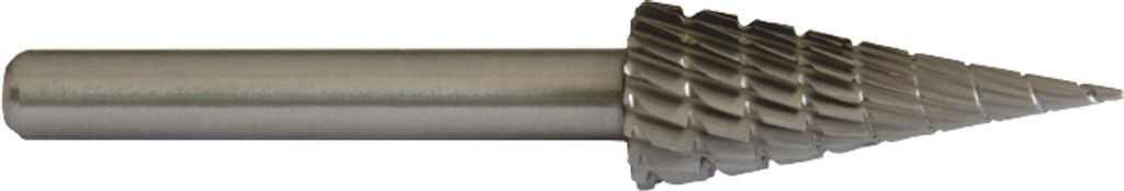 HSS Frässtift - Form M, Spitzkegel, Größen:Ø 12 / Arbeitslänge = 26