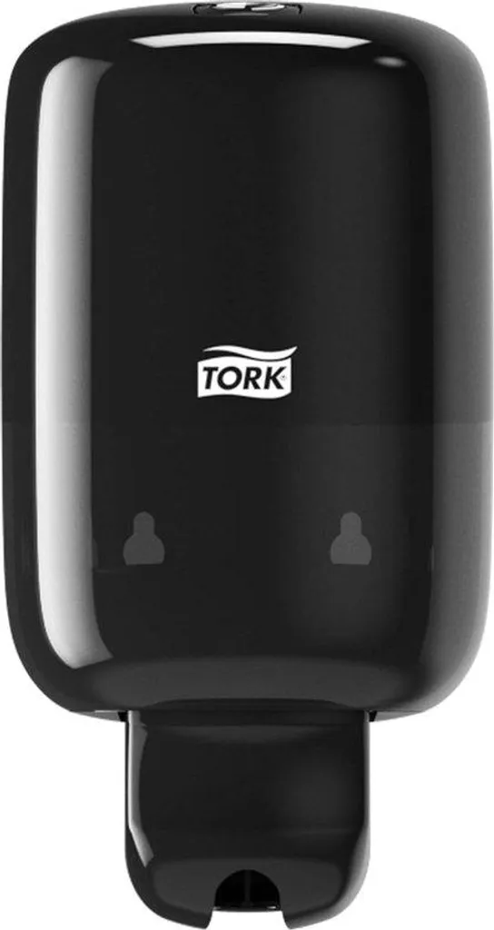 Distributeur mural noir de soin de la peau avec pompe anti-goutte 400ml