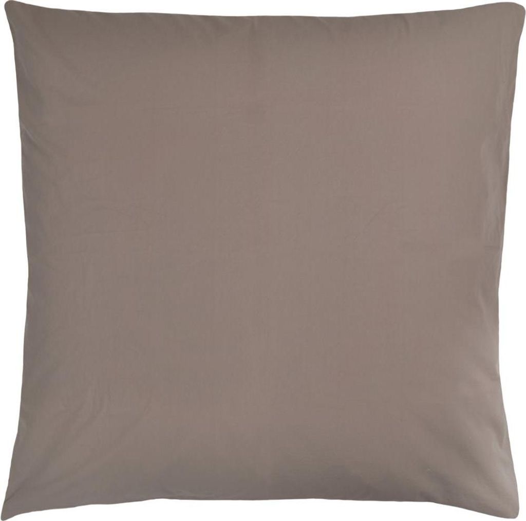 Zoeppritz Perkal-Kissenbezug Easy Farbe taupe Größe 80x80