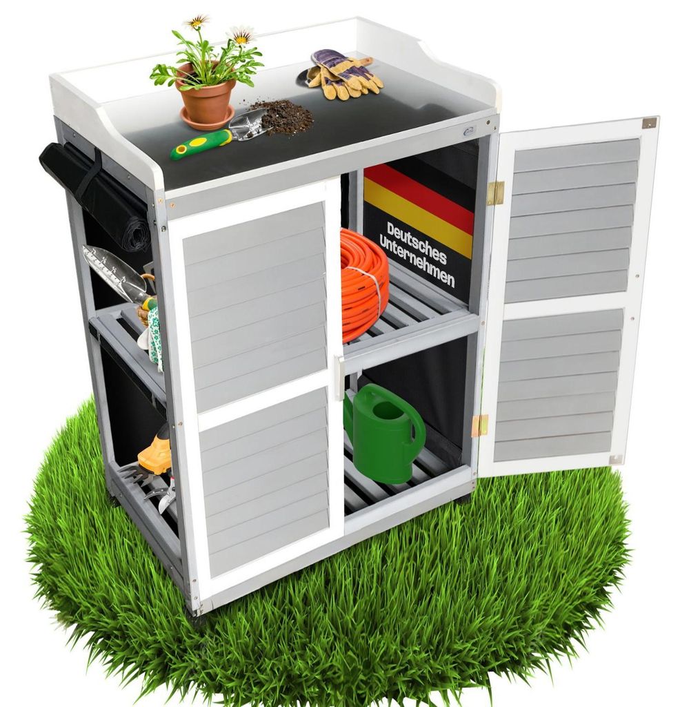 Coemo Gartenschrank Lola Holz Pflanztisch mit Produktbild 