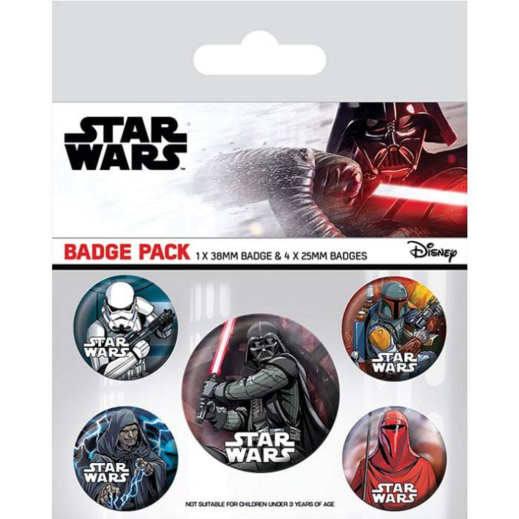Satz von 5 Star Wars v2 Pyramid Pins