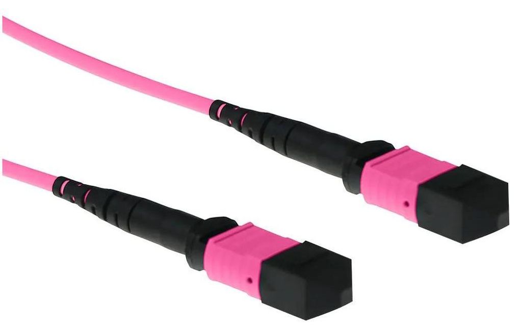ACT 5 Meter Multimode 50/125 OM4 Polarität B Glasfaser-Patchkabel mit MTP-Buchsenstecker. 5m mtp/mpo(f) 50/125 om4 p b