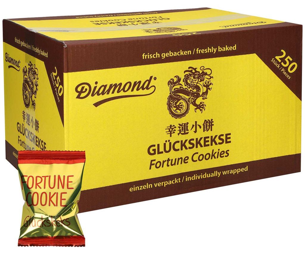 Diamond Glückskekse Diamond  ca. 250 Stück Produktbild 