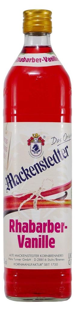 Mackenstedter Rhabarber-Vanille Likör Produktbild 