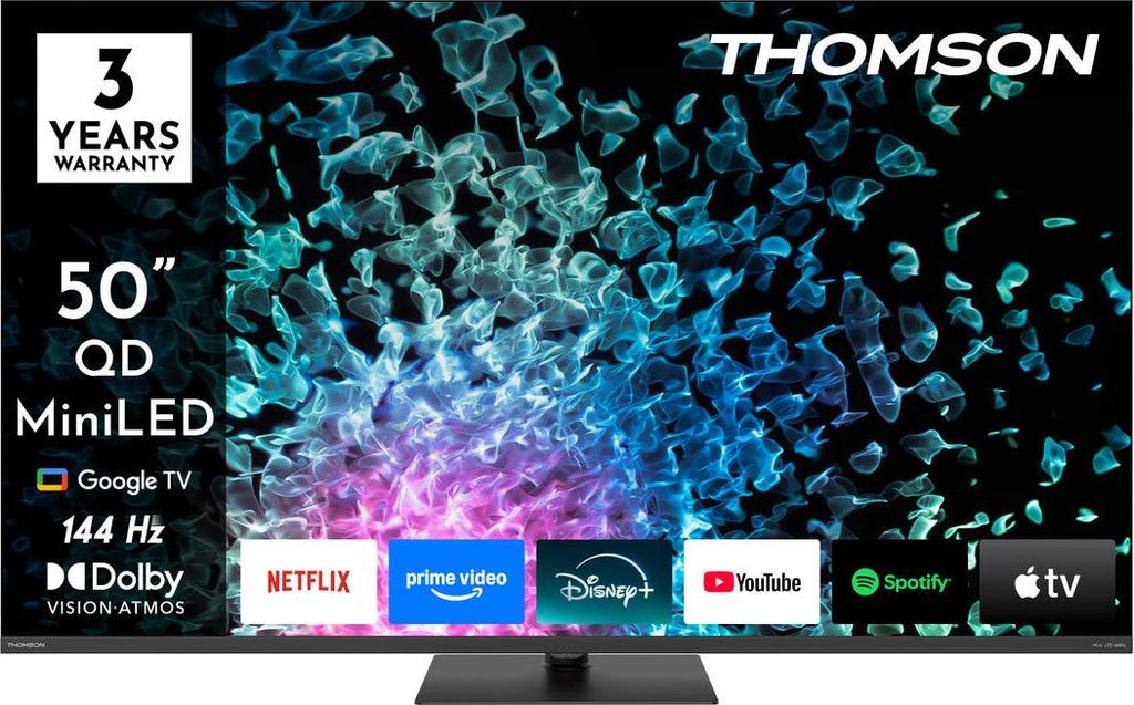 Thomson 50MG7C15, 127 cm (50"), 3840 x 2160 Pixel, LED, Smart-TV, WLAN, Schwarz