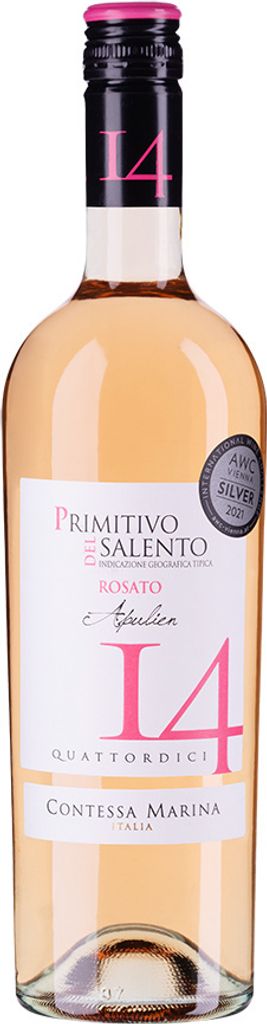 Primitivo Salento IGT Rosato 14 Contessa Marina Apulien Produktbild 
