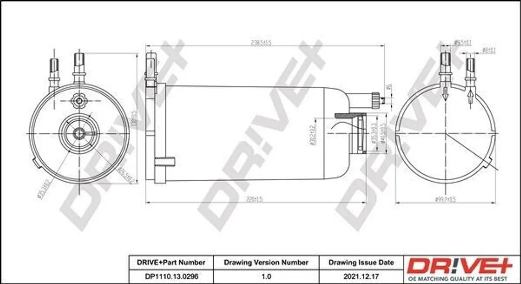 Filtre à Carburant Dr!ve+ DP1110.13.0296 compatible OE 42555920
