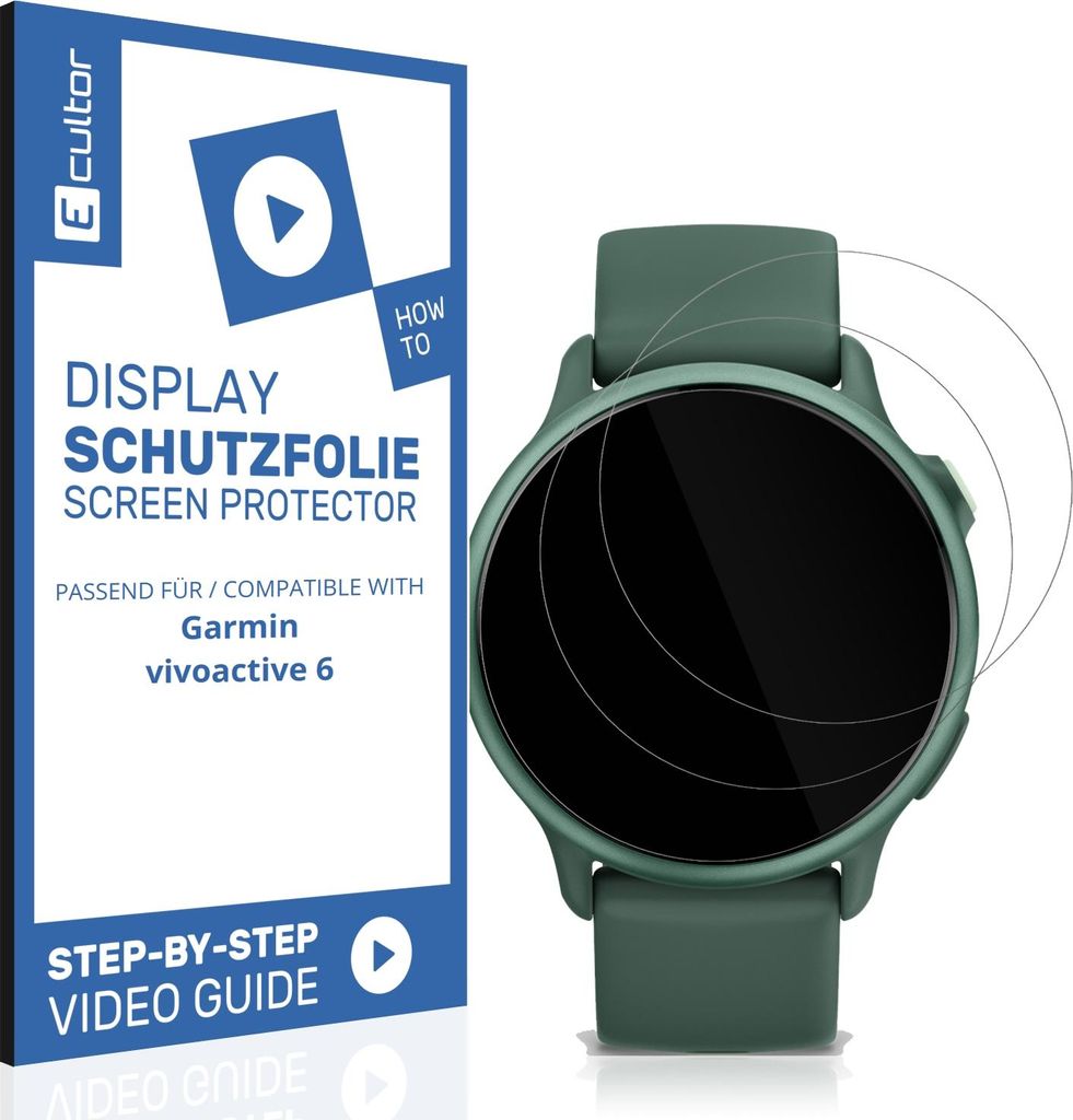2x 3D Schutzfolie Matt für Garmin vivoactive 6 Display Produktbild 