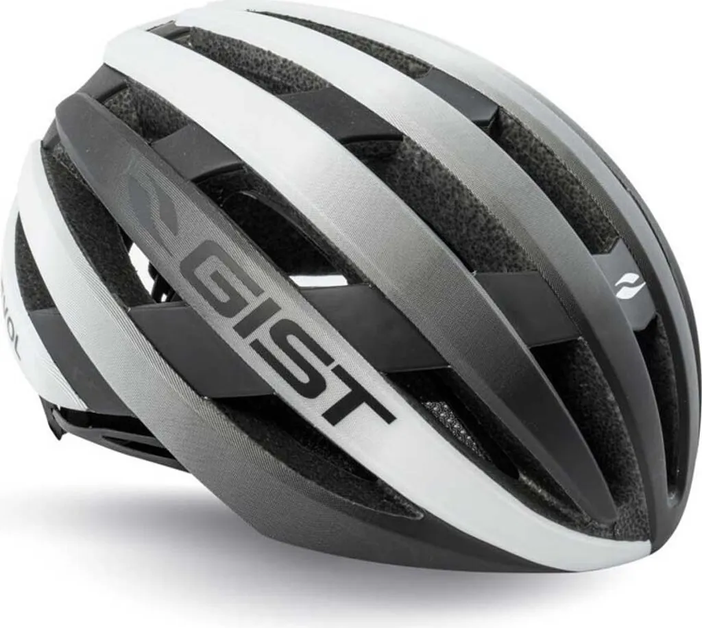 Casque Vélo Route GIST REVOL Blanc - Idéal pour les Longues Sorties et Cols
