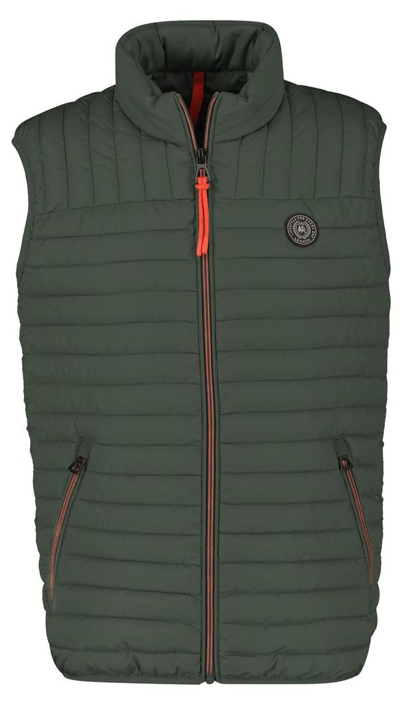 Lerros - Herren Stepp Weste (2007341), Größe:M, Farbe:mineral green melange (618)