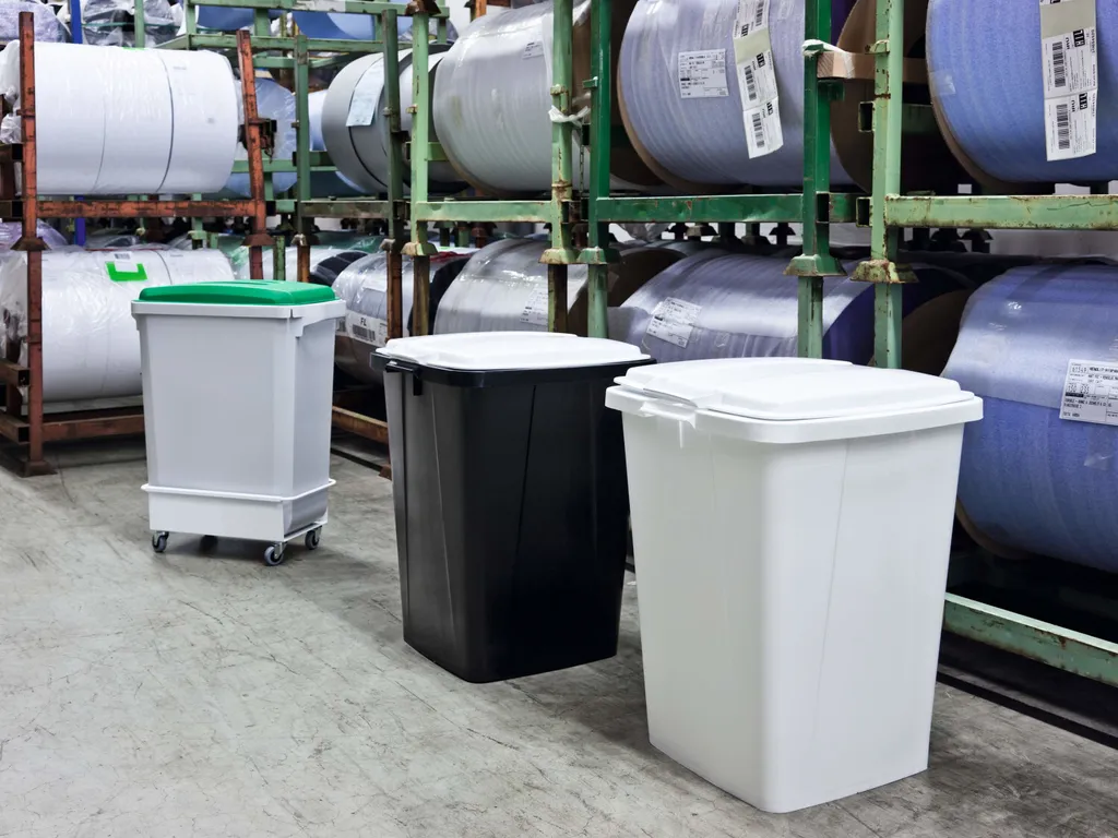 Bac de Tri Carré 90L DURABIN Bleu : Solution de Propreté Durable 90L - 5