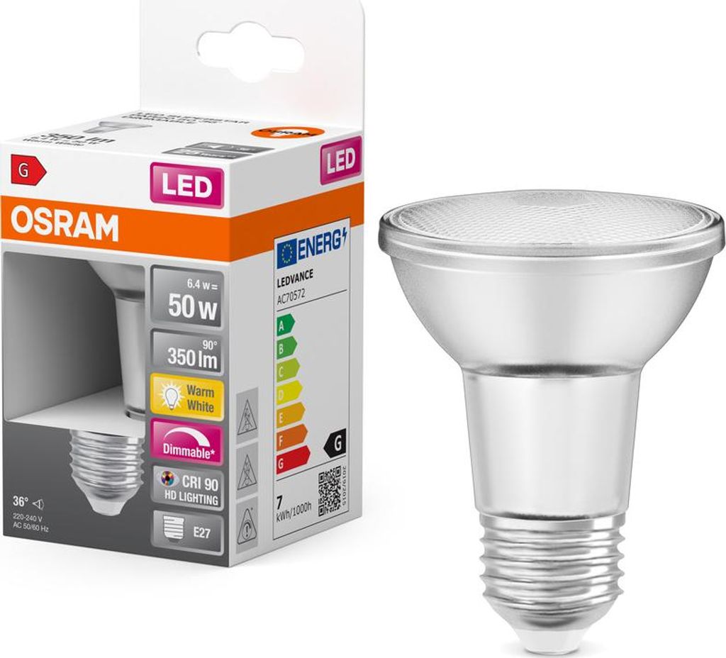 Lampada a LED con riflettore PAR20E27 36° 5W dim Immagine del prodotto 