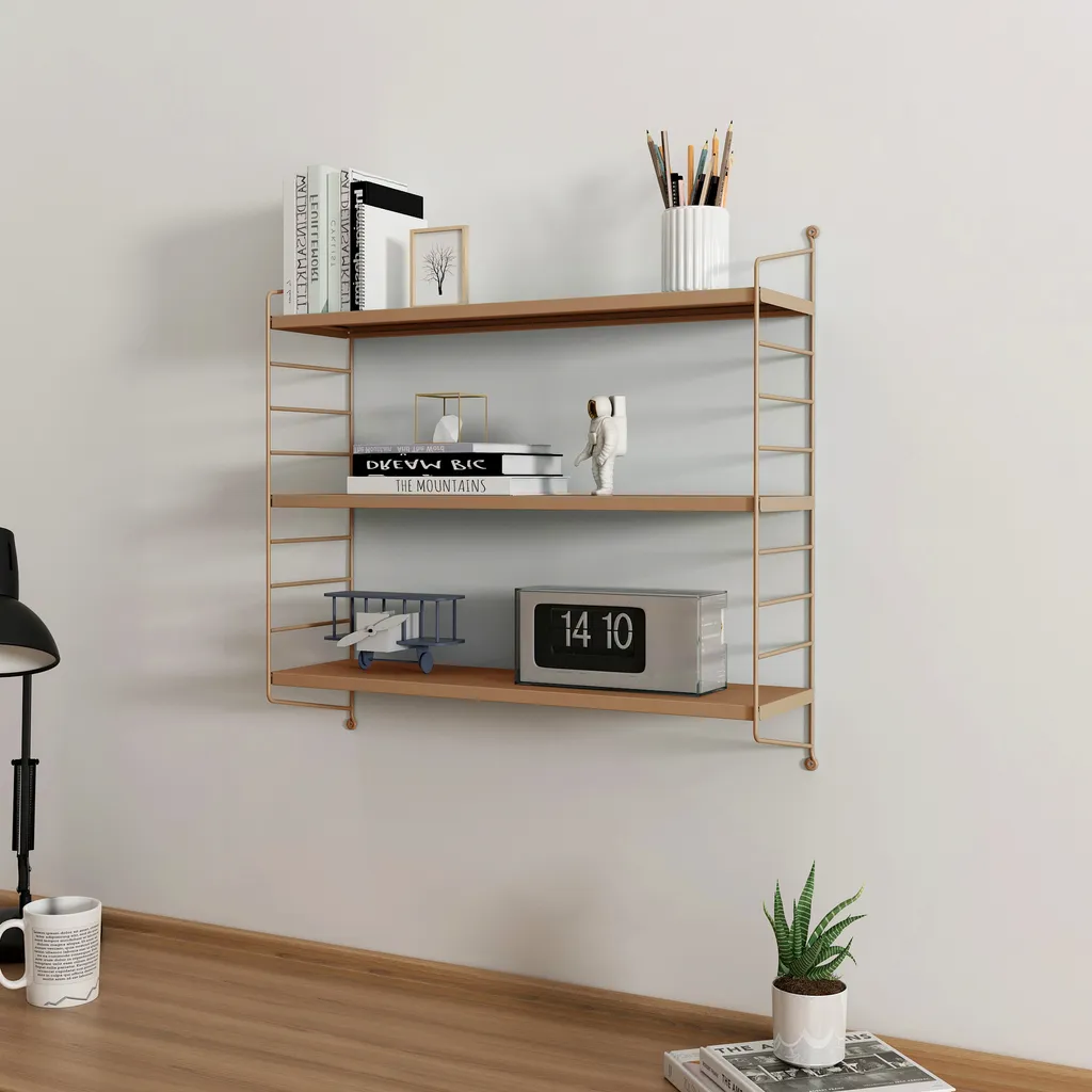 Étagère murale modulaire Strängnäs idéale pour organiser bureau et cuisine