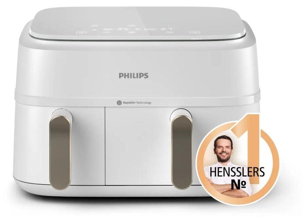 Philips Airfryer der Serie 3000 mit zwei Körben (NA353/10) Produktbild 
