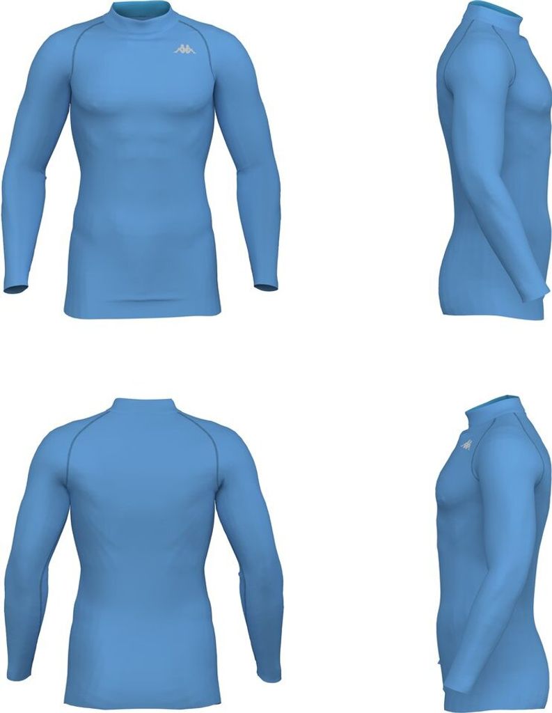 Kappa Vurbat Compression Langarm-baselayer Blau M Mann Blau M