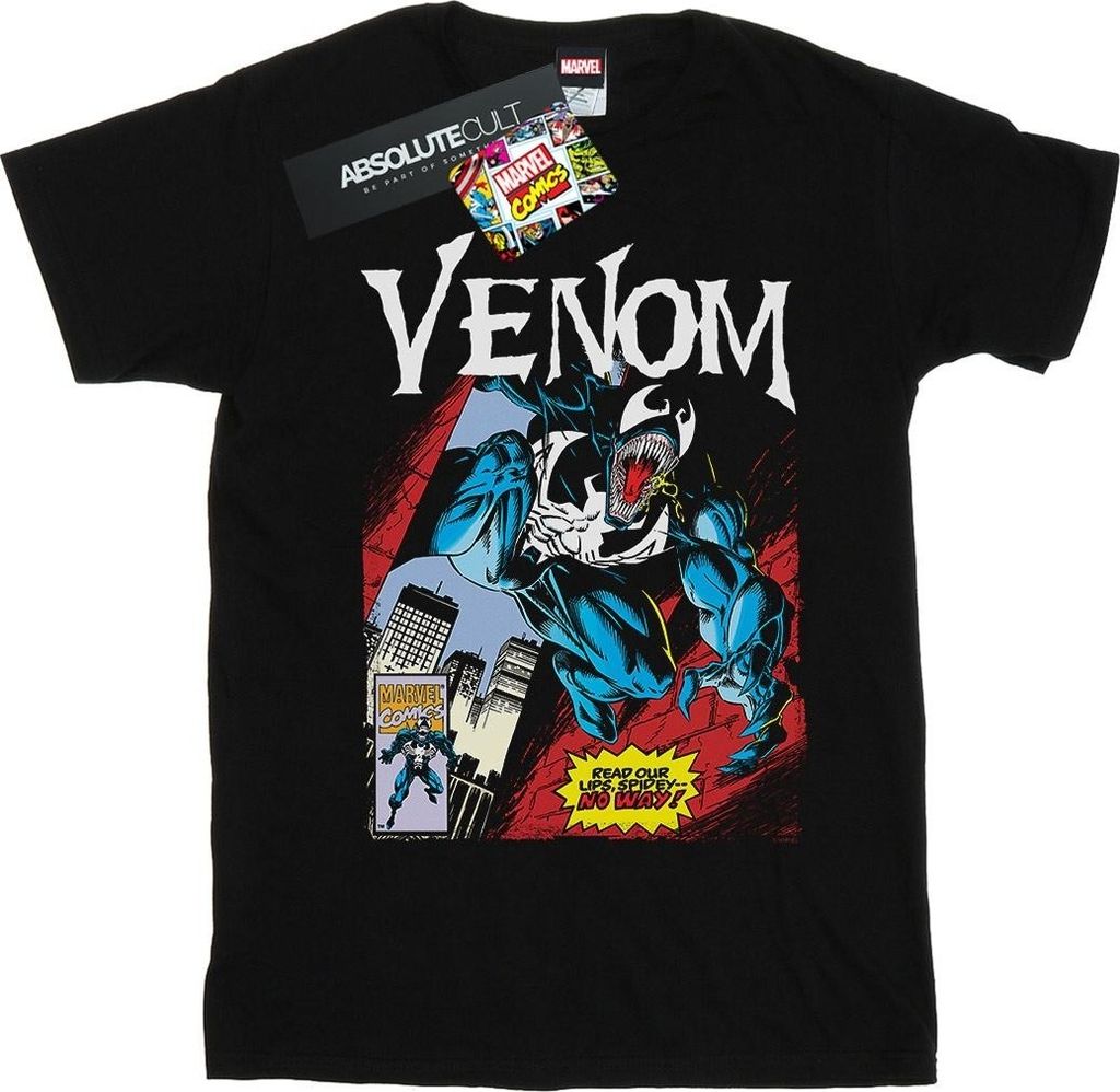 Marvel - "Read Our Lips" T-Shirt für Mädchen BI26551 (128) (Schwarz)