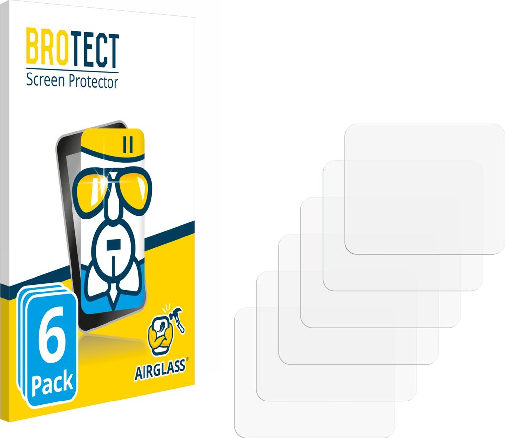 6x BROTECT Schutzglas für Boatman PLUS GPS-Controller Schutzfolie Panzer Folie Glas Display Schutz klar