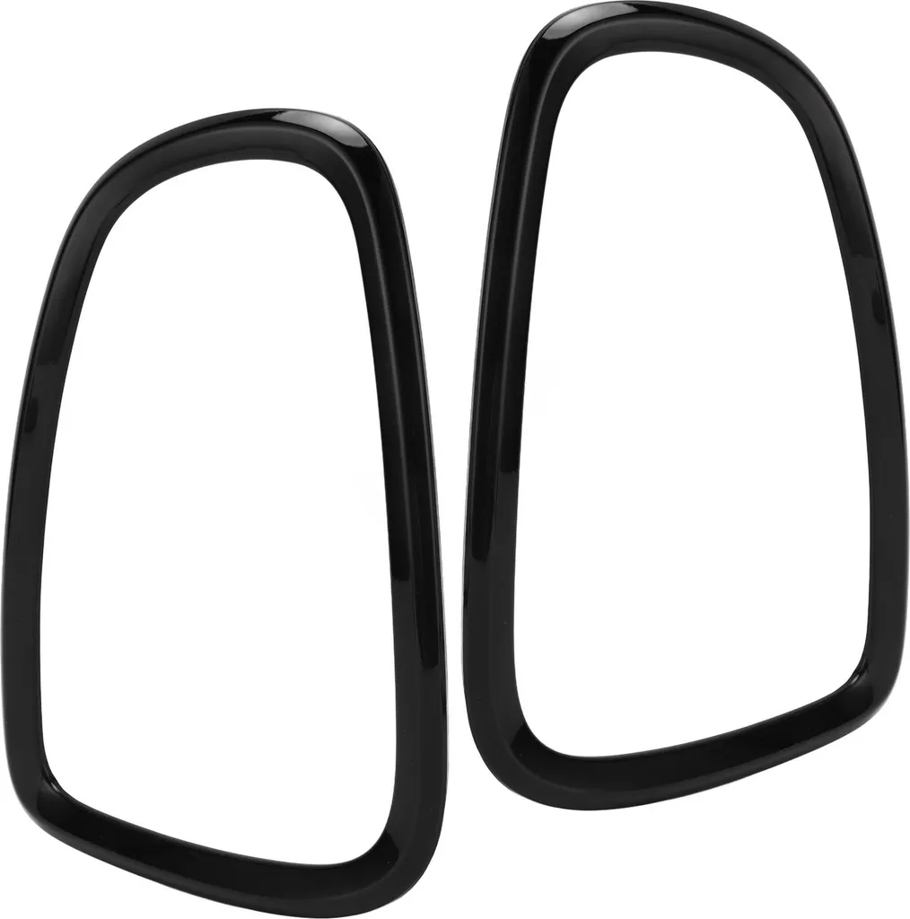 Anneaux de cadre de feux arrière pour Cooper R58 R59 en finition noir uni