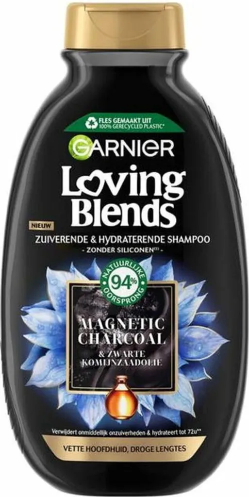 Garnier Loving Blends Shampoo al carbone attivo magnetico 300 ml - Confezione risparmio - 15 pezzi - 2