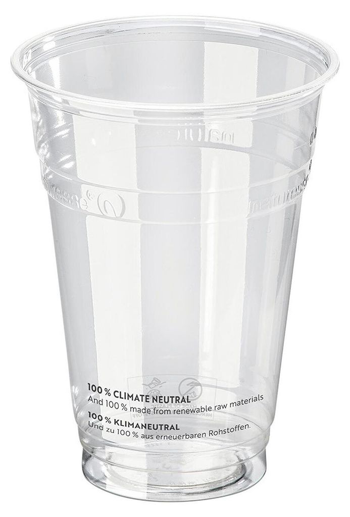 50x Einweg-Trinkbecher 400 ml mit Eichstrich Ø 96 mm aus Produktbild 