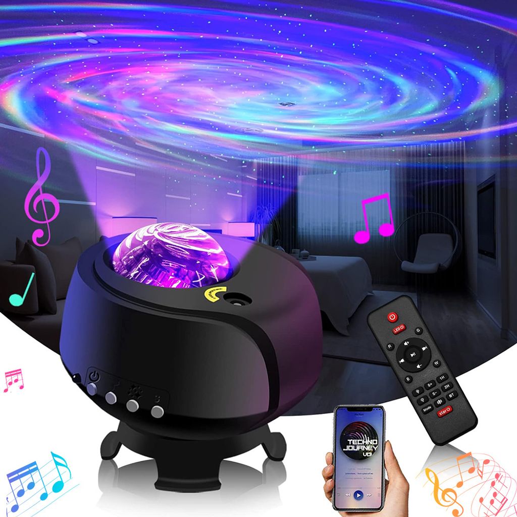 Sternenhimmel Projektor Nachtlicht Sternenhimmel mit Fernbedienung Bluetooth-Lautsprecher Galaxy Aurora Projector Kinder Geschenk Party Sternenlicht