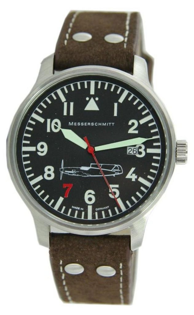 Aristo Herren Messerschmitt Uhr Fliegeruhr 'Rote 7' Ref. Produktbild 