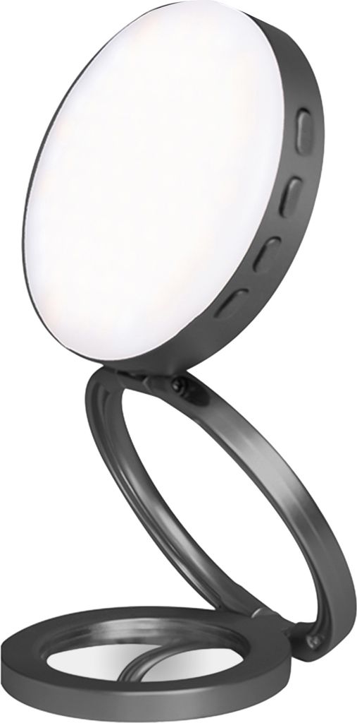 Foldablbe Magnetisches LED-Fuelllicht fuer Telefon-Selfie-Licht, LED-Videolicht 2600 K-9000 K, dimmbar, eingebauter Akku, Make-up-Spiegel-Ersatz fu...