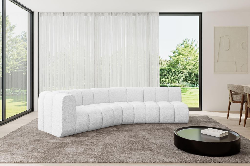 ALTDECOR Modulares Sofa Ecksofa in L-Form - Karex-L1 - 308x194x70 cm Weiß - Corner modular Sofa Eckcouch Couch Wohnlandschaft Cauchsofa Bodensofa ...
