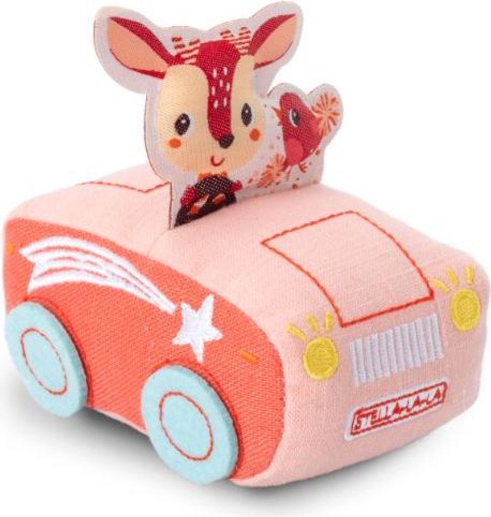 Lilliputiens Auto Stella - weiches Pullback-Spielzeugauto für Kleinkinder