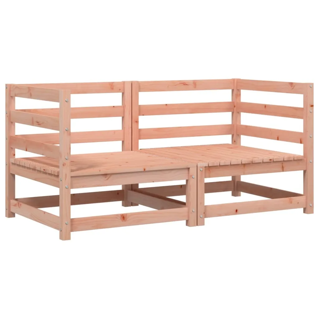 Divani angolari da giardino 2 pezzi 70x70x67 cm in legno massiccio di abete Douglas