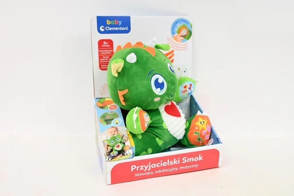 Dragon Amical Clementoni 50938 : Peluche Sensorielle et Sonore Multi-Texture - 4