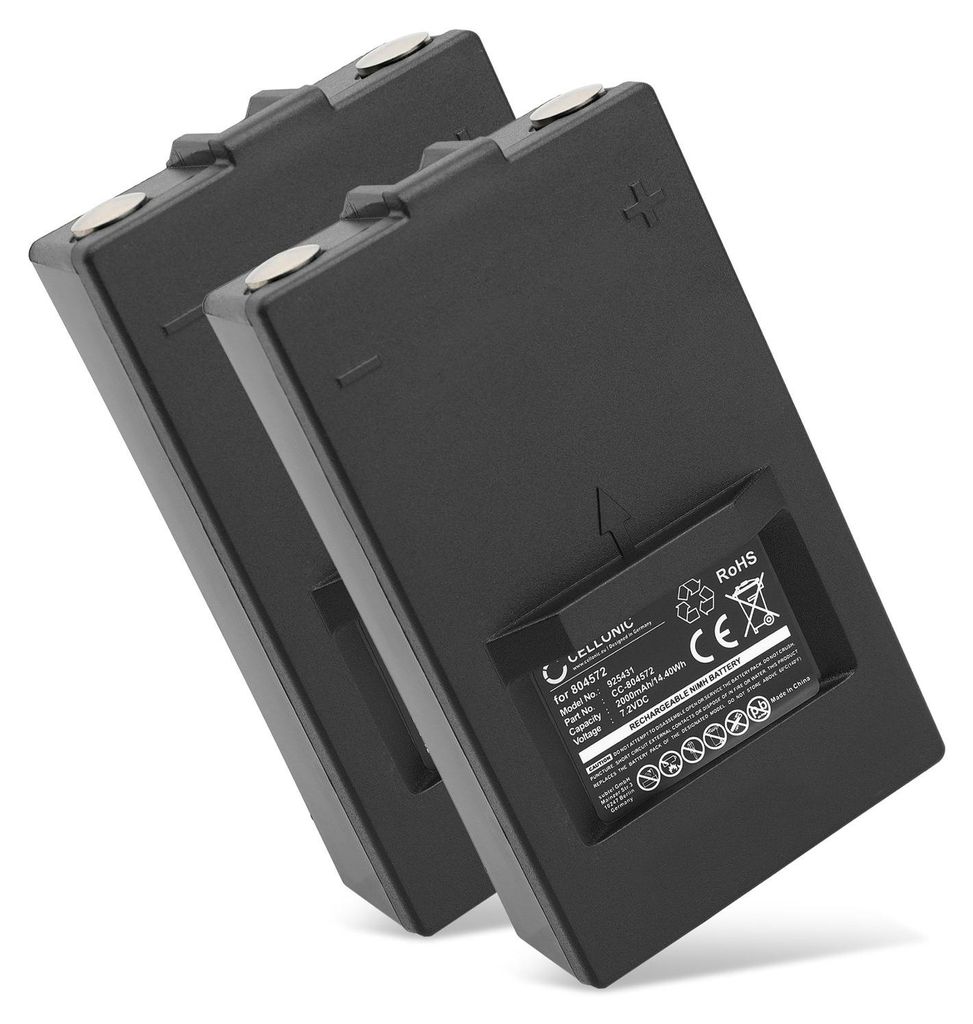 CELLONIC 2x Batterie pour Télécommande Compatible avec Hiab Image du produit 