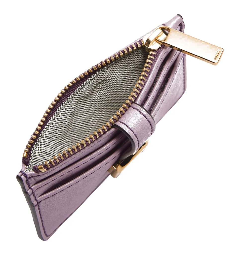 Fossil Vada Card Case Lilas - Fini les Portefeuilles Encombrants - 2