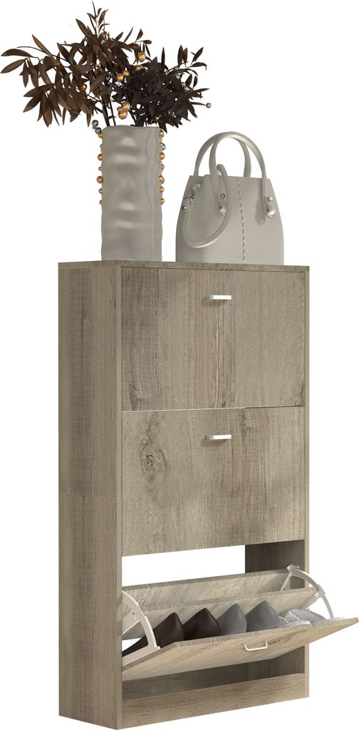 Armadio scarpa in legno | Dimensioni: H. 105 x W. 59 x D. Immagine del prodotto 