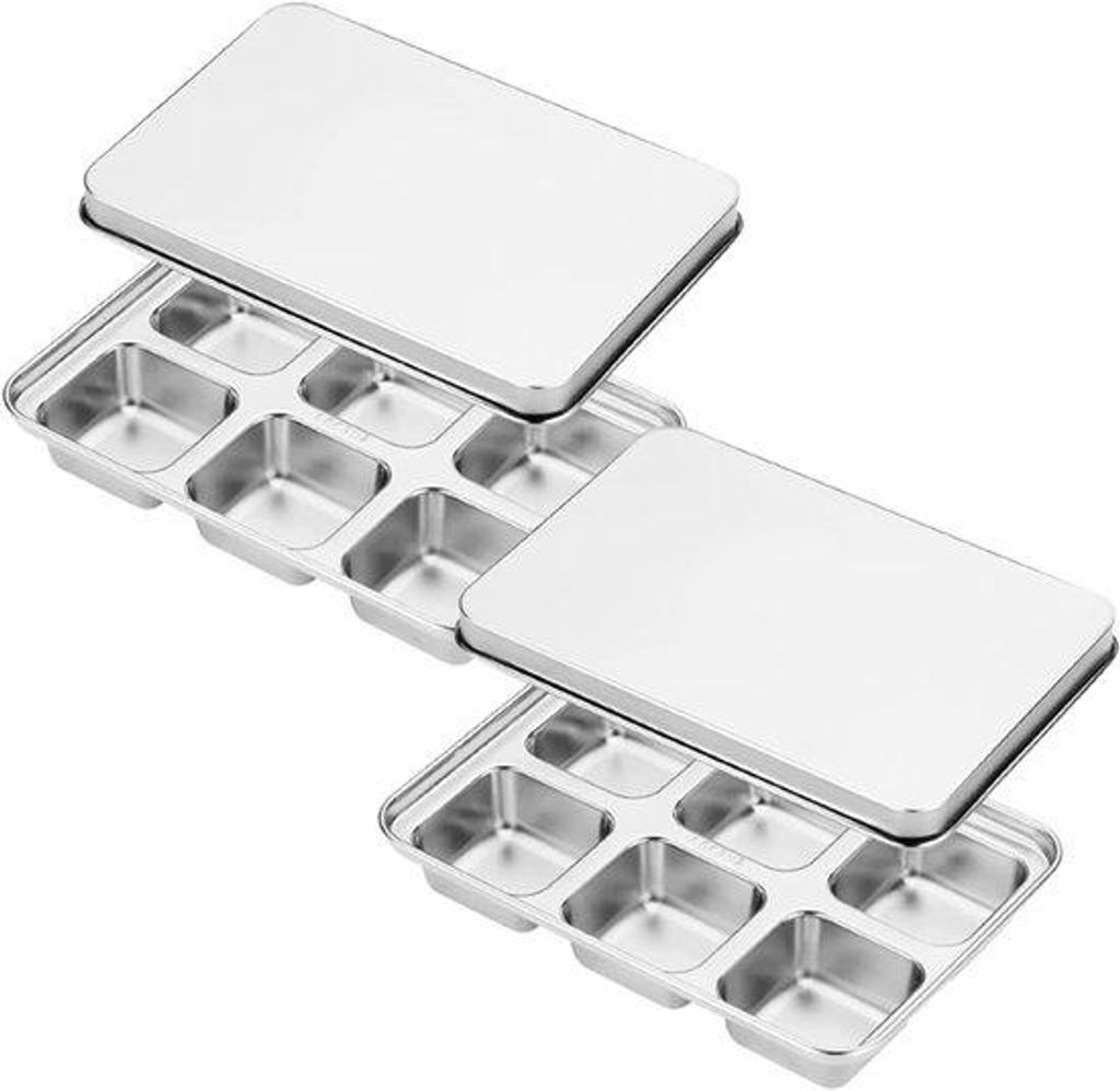 Forma na kostky ledu s víkem – 6 přihrádek – velká – Obrázek produktu 